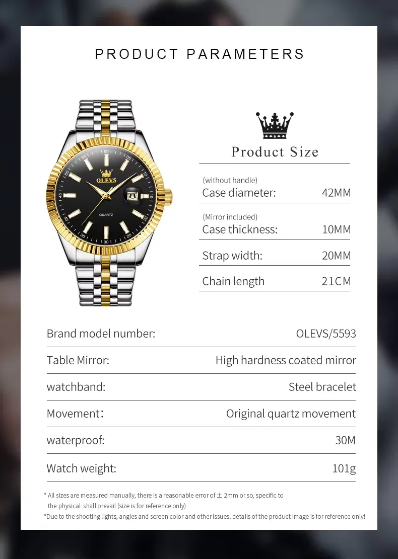 OLEVS Men's Watch 5593