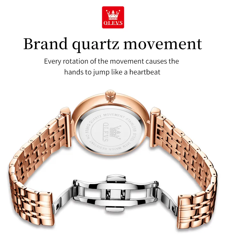 Olevs Couple Watch 5596