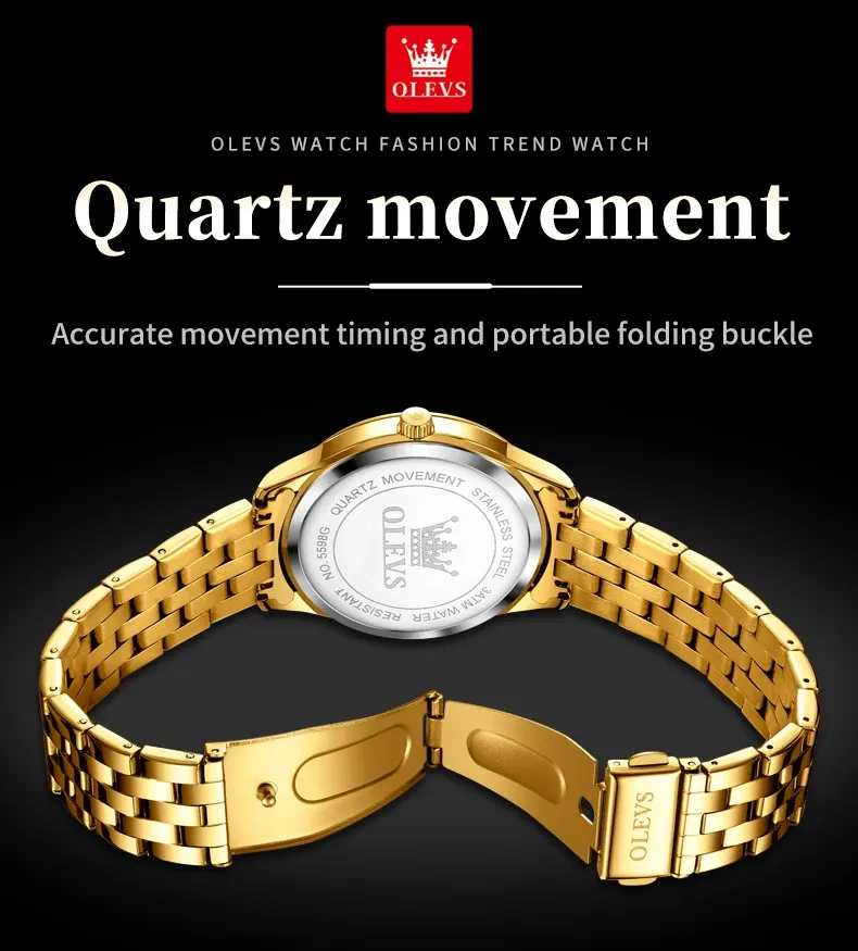 Olevs Couple Watch 5598