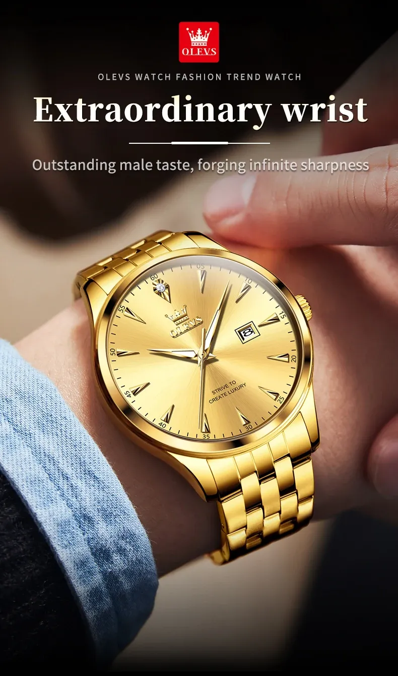 Olevs Couple Watch 5598