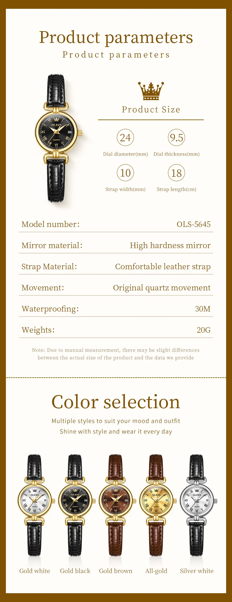 Olevs Women's Watch 5645