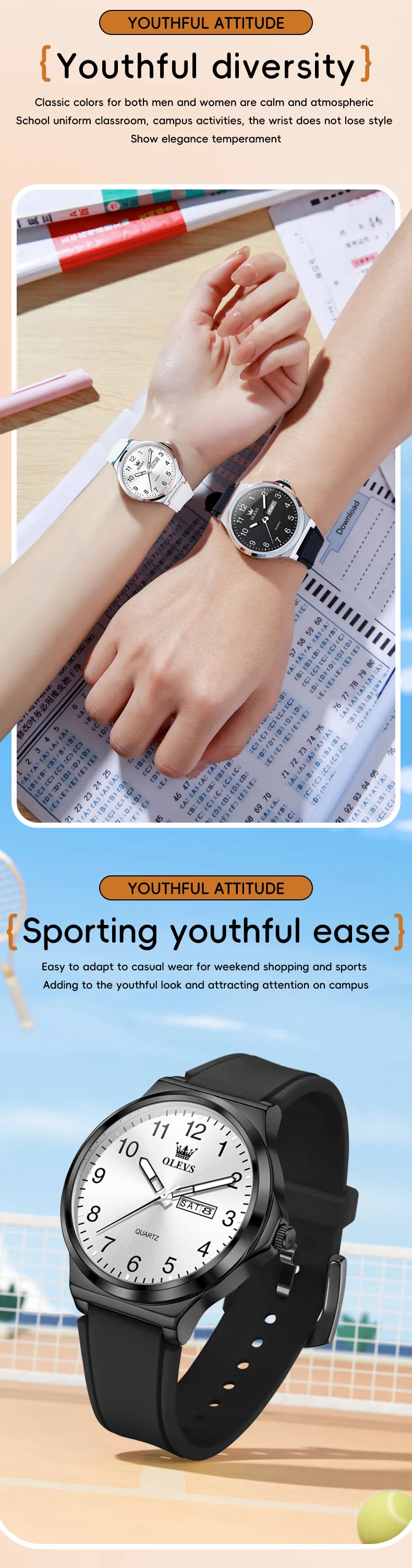 Olevs Men's Watch 5647