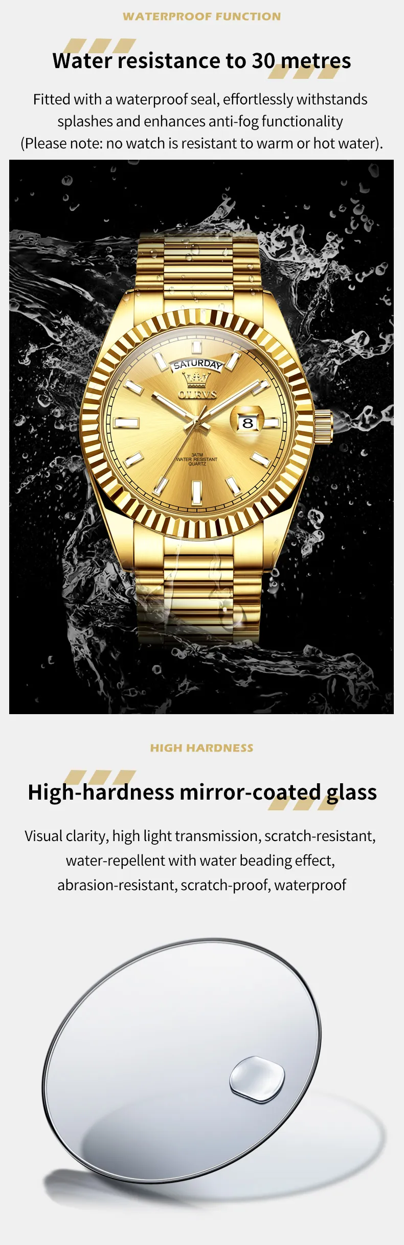 Olevs Men's Watch 5650