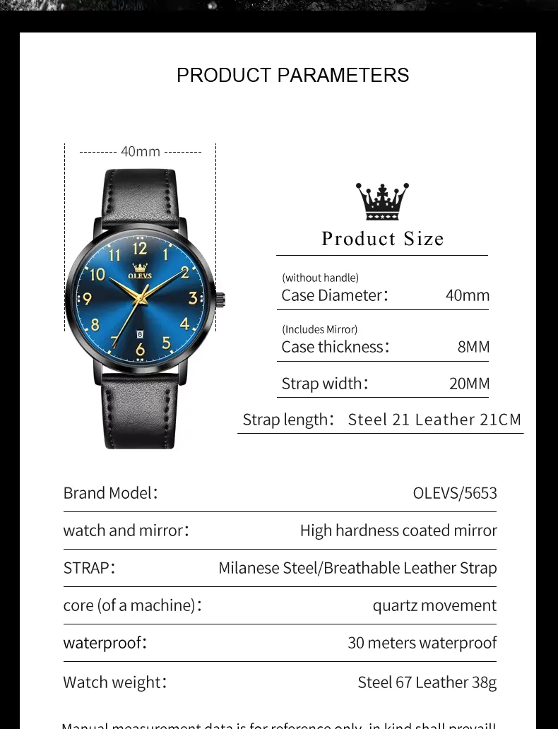 OLEVS Men's Watch 5653