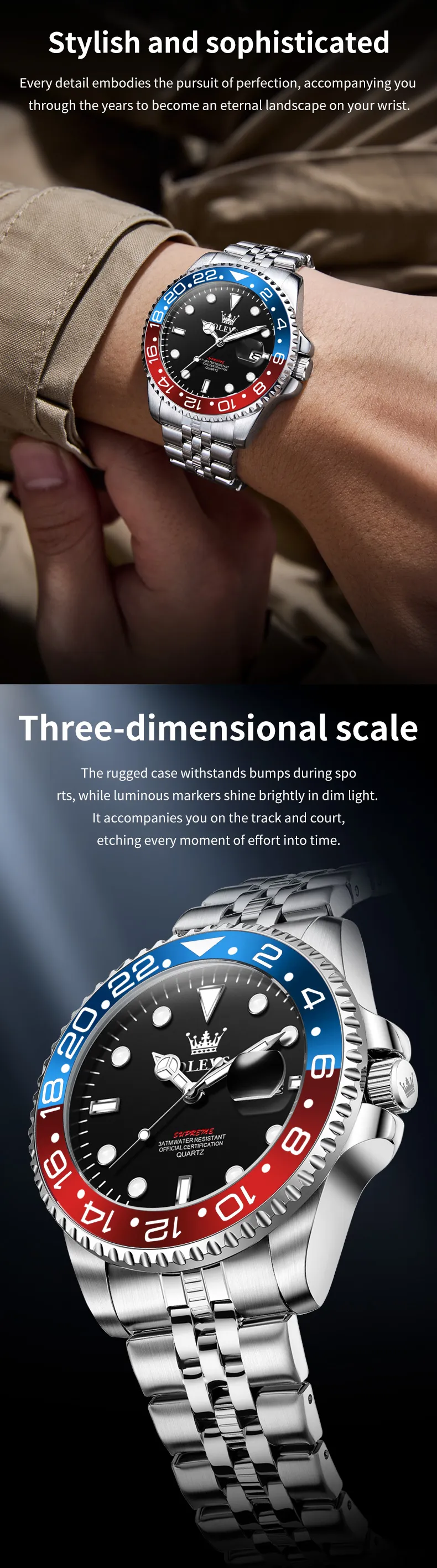 Olevs Men's Watch 5657