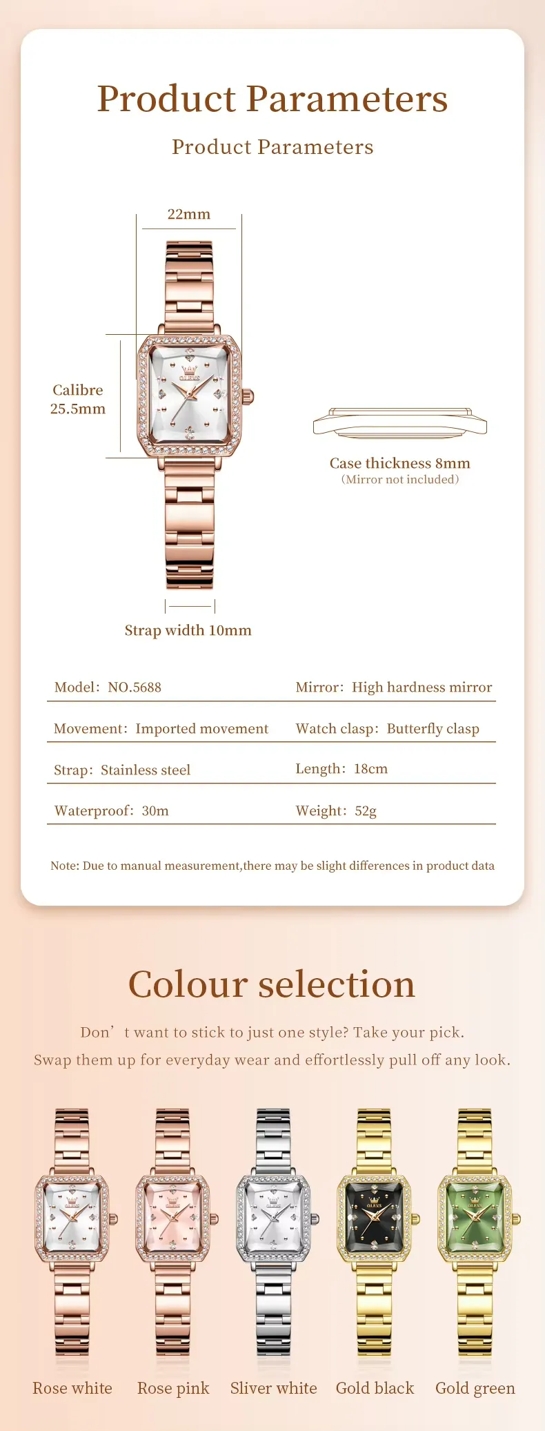Olevs Women's Watch 5688