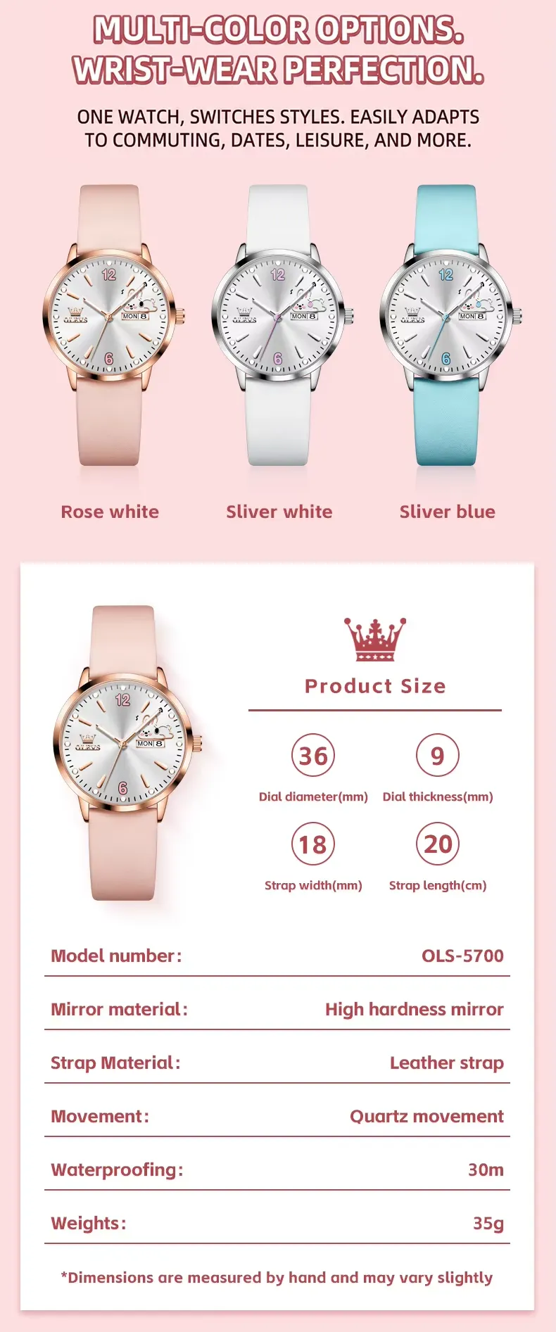 Olevs Women's Watch 5700