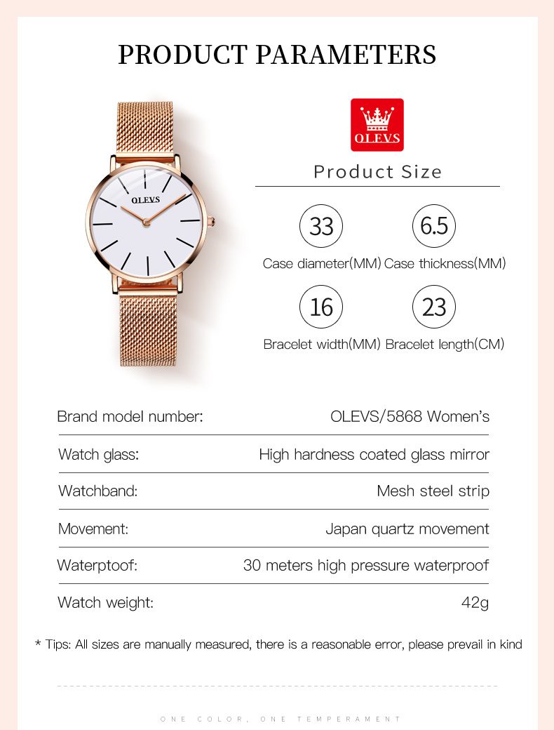 Olevs Women's Watch 5868