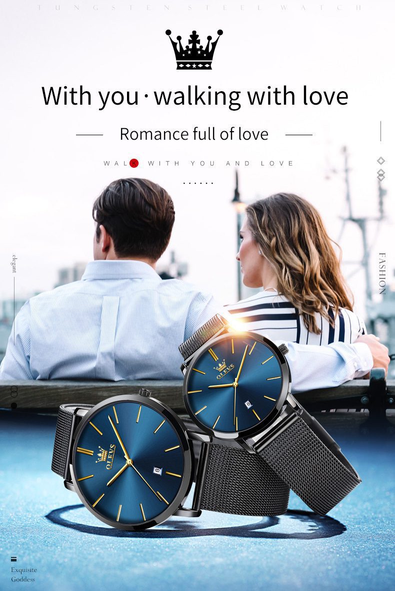 Olevs Couple Watch 5869