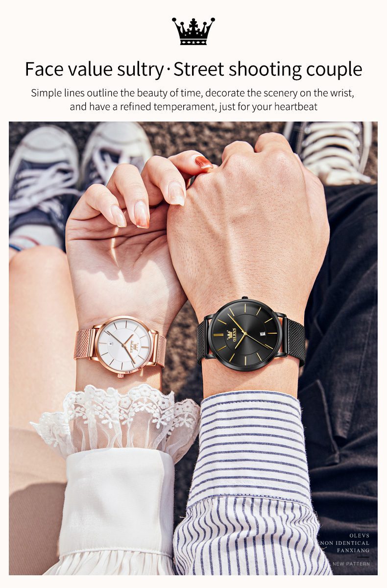 Olevs Couple Watch 5869