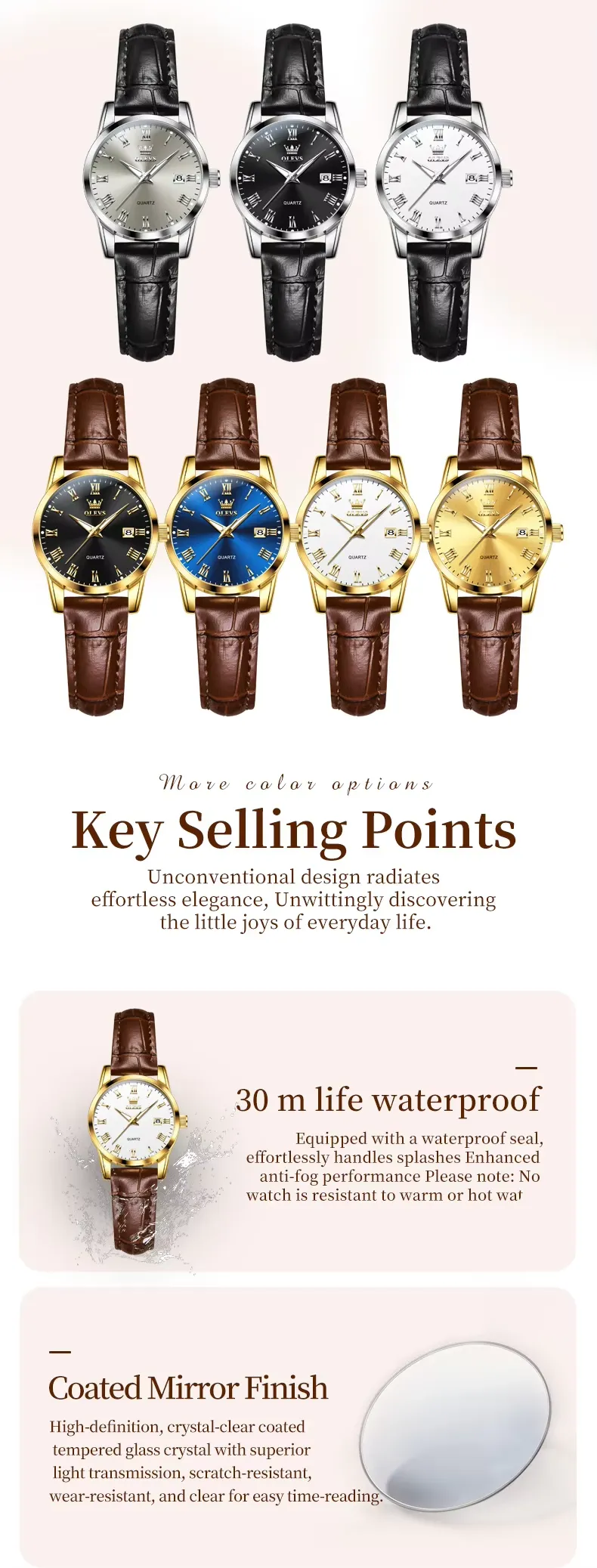 Olevs Women's Watch 5892