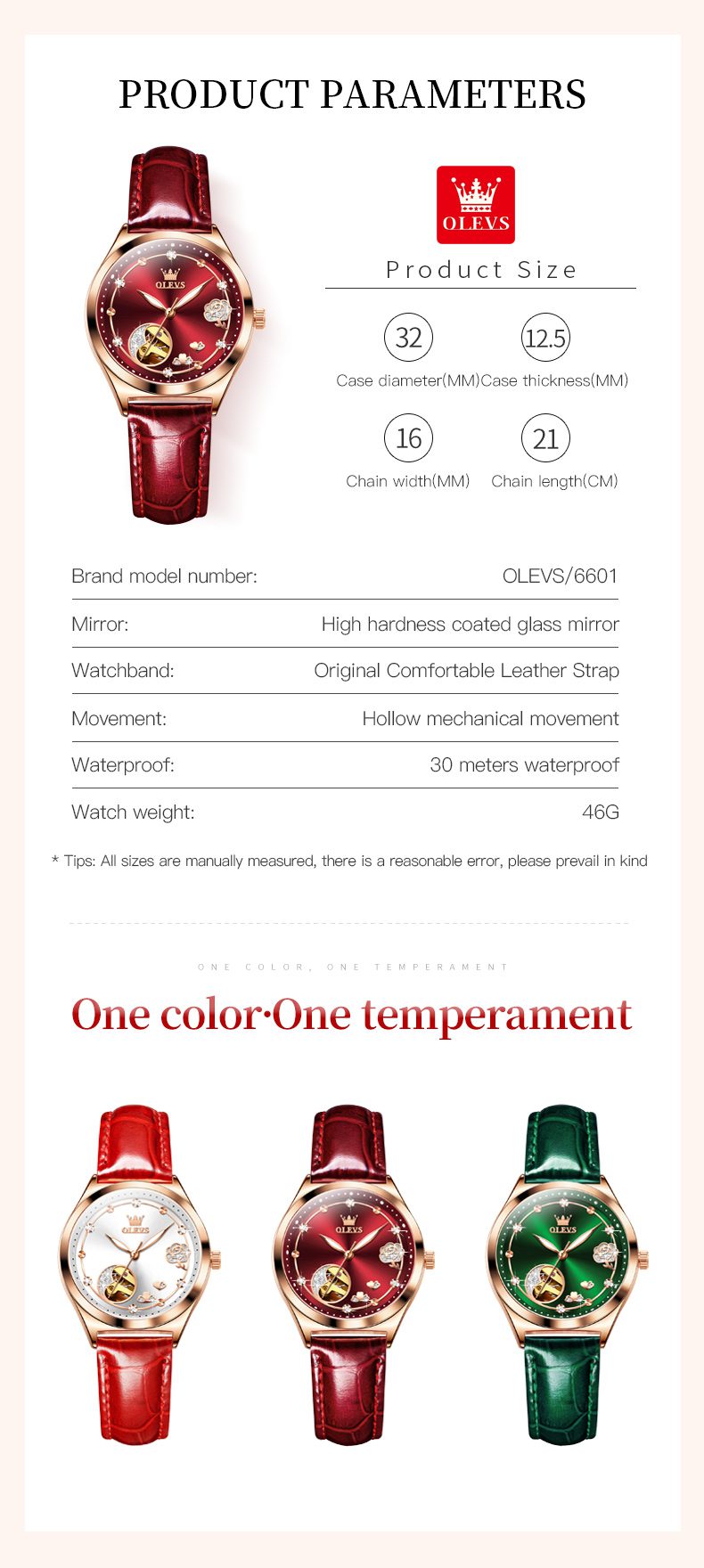 Olevs Women's Watch 6601