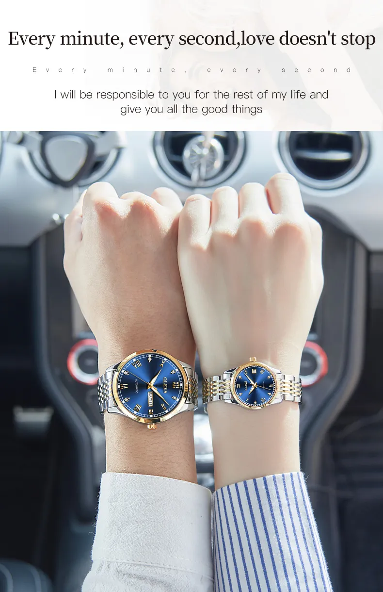 Olevs Couple Watch 6602