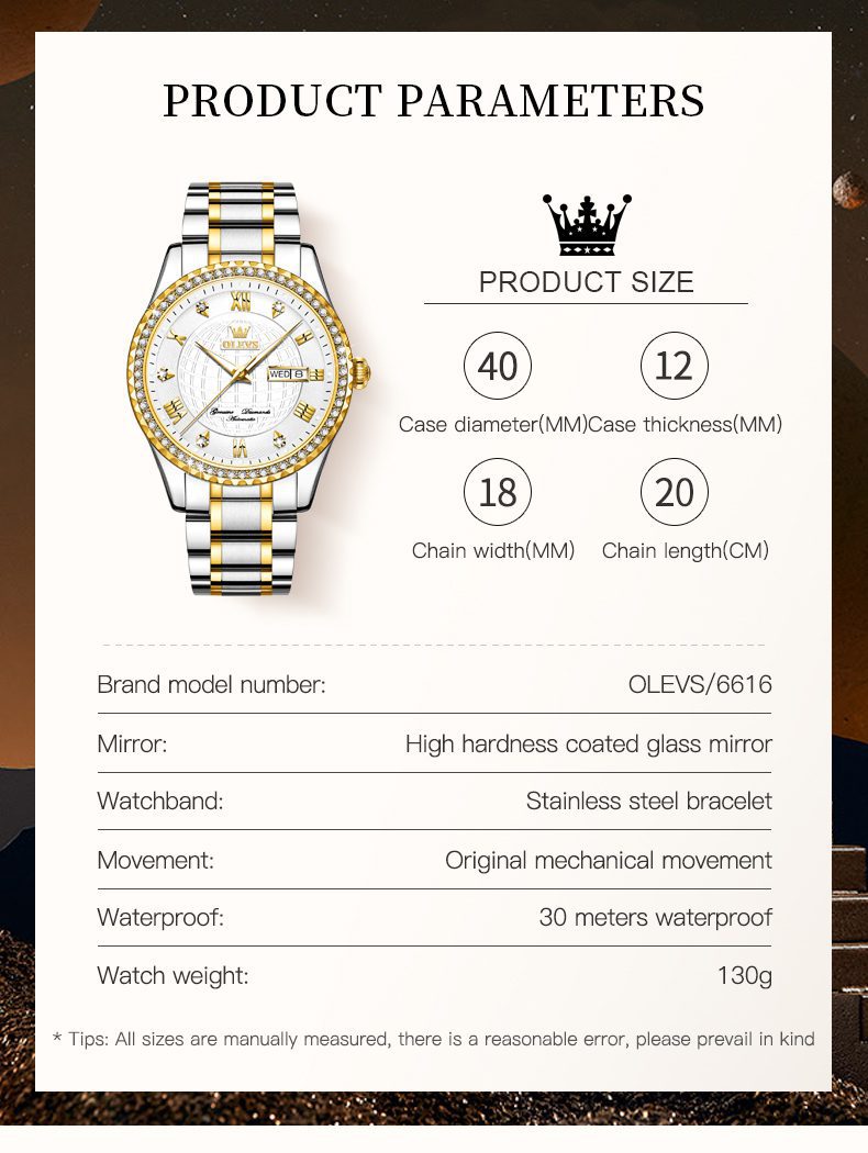 Olevs Men's Watch 6616