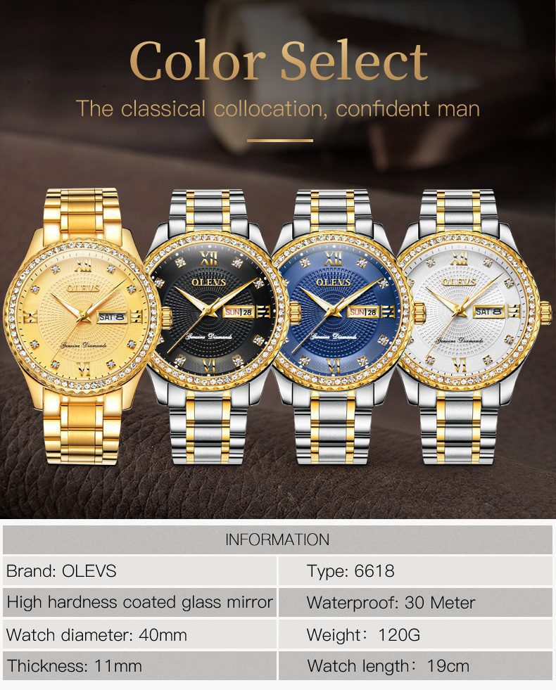 Olevs Men's Watch 6618