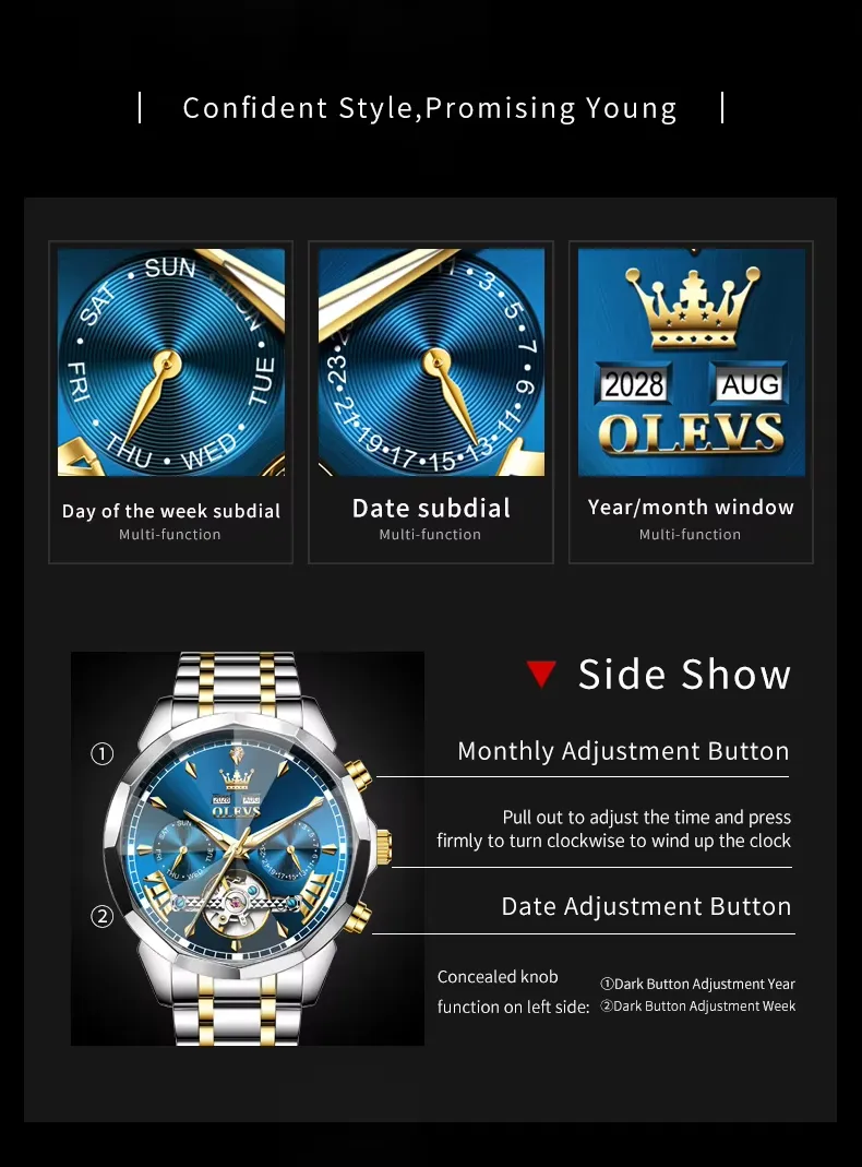 Olevs Men's Watch 6619