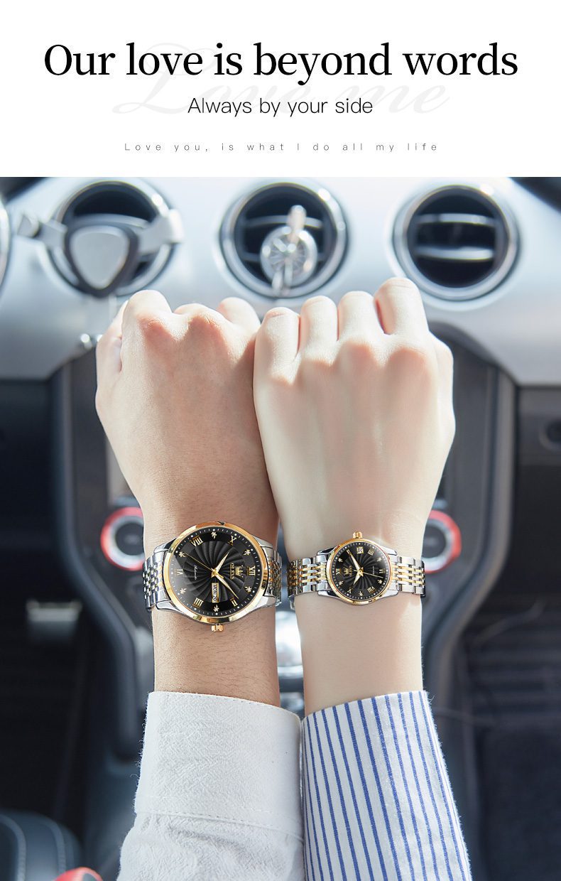 Olevs Couple Watch 6630