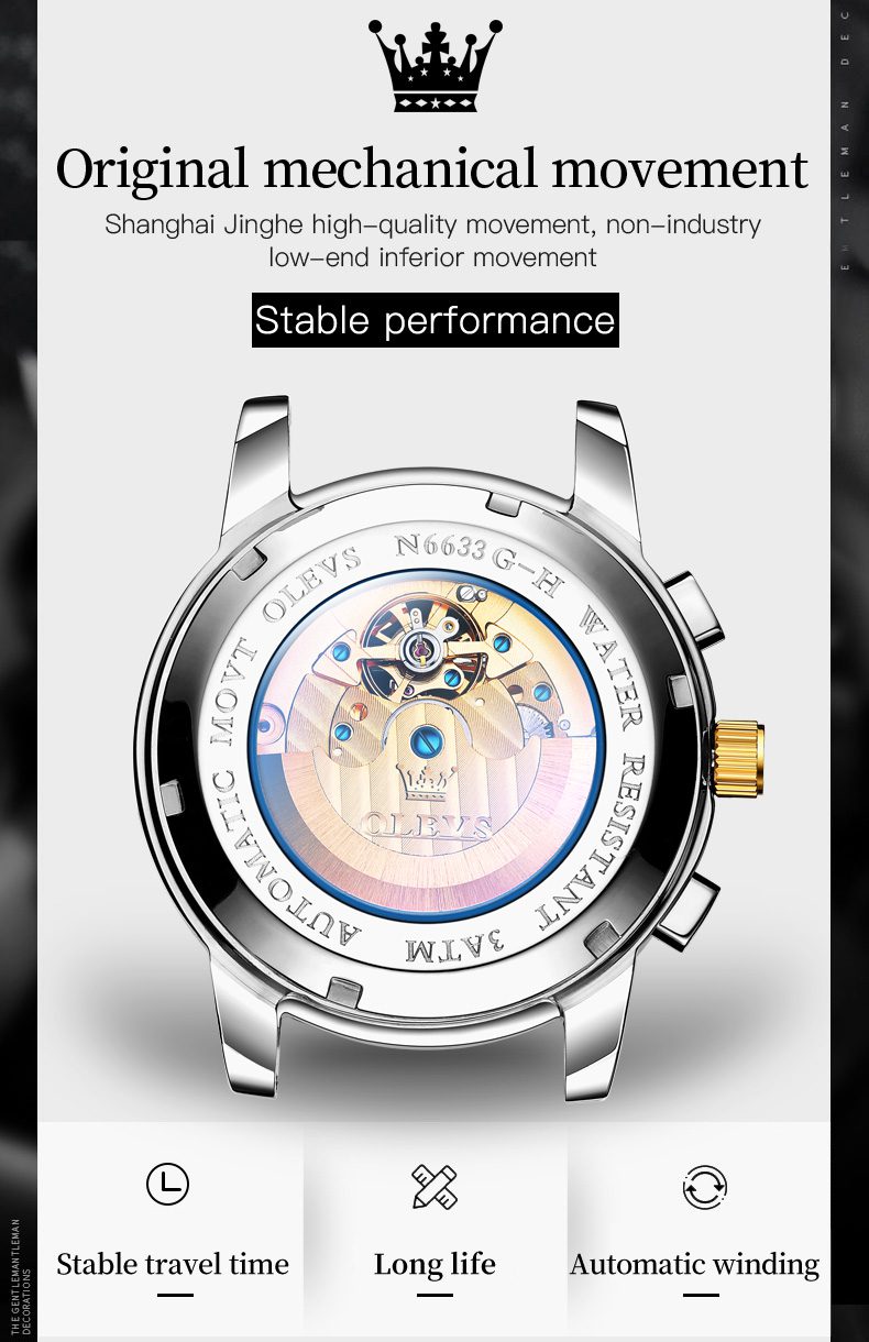 Olevs Men's Watch 6633