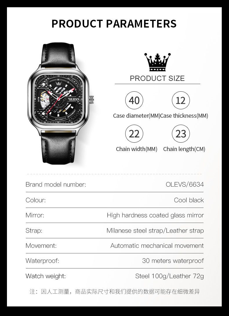 Olevs Men's Watch 6634