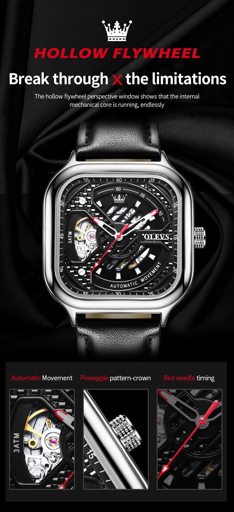 Olevs Men's Watch 6634