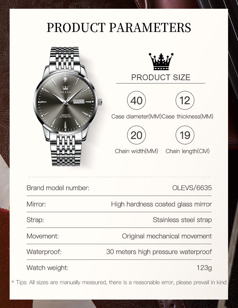 Olevs Men's Watch 6635