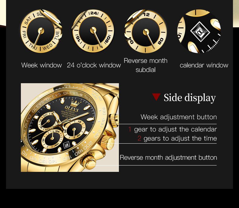 Olevs Men's Watch 6638