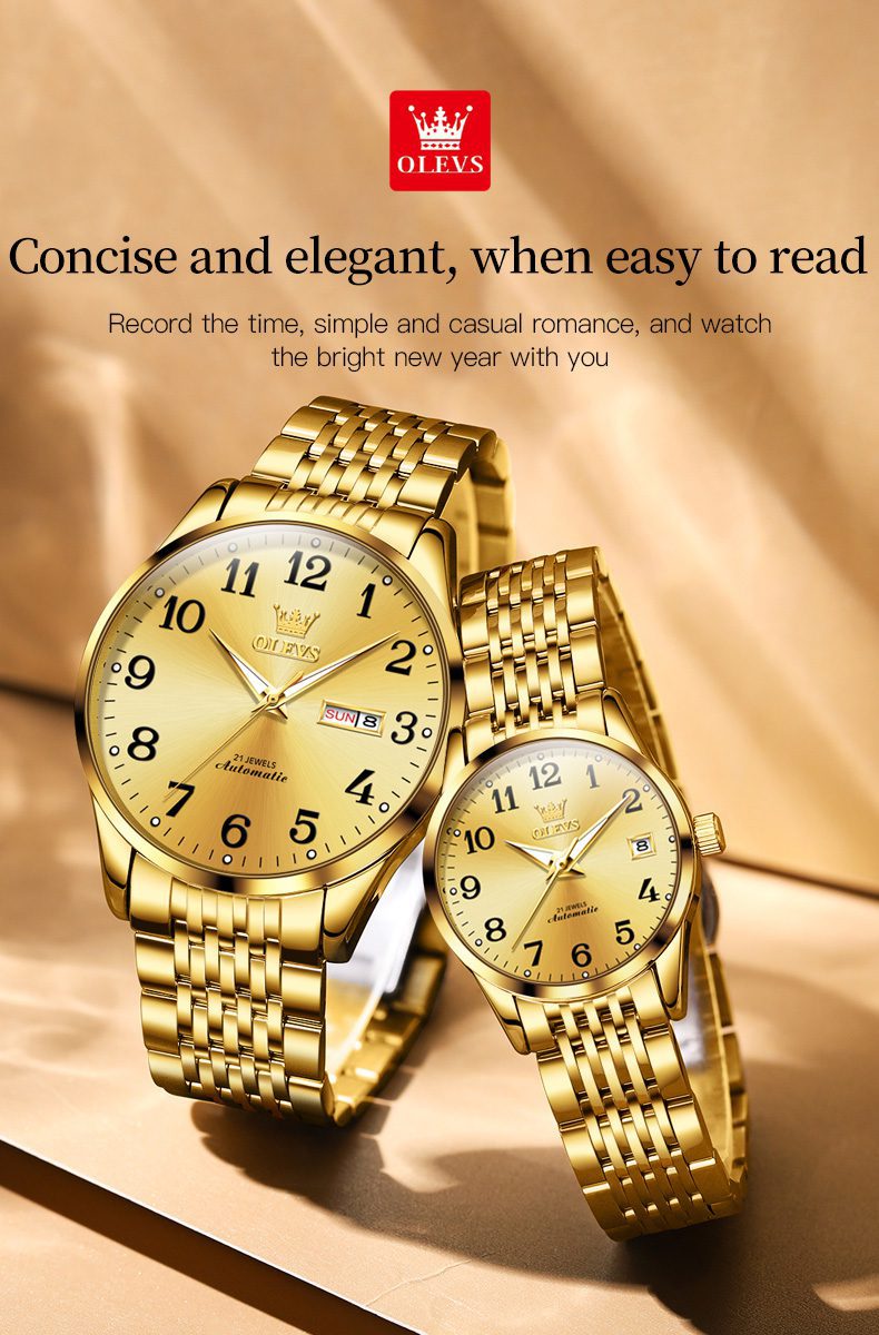 Olevs Couple Watch 6666