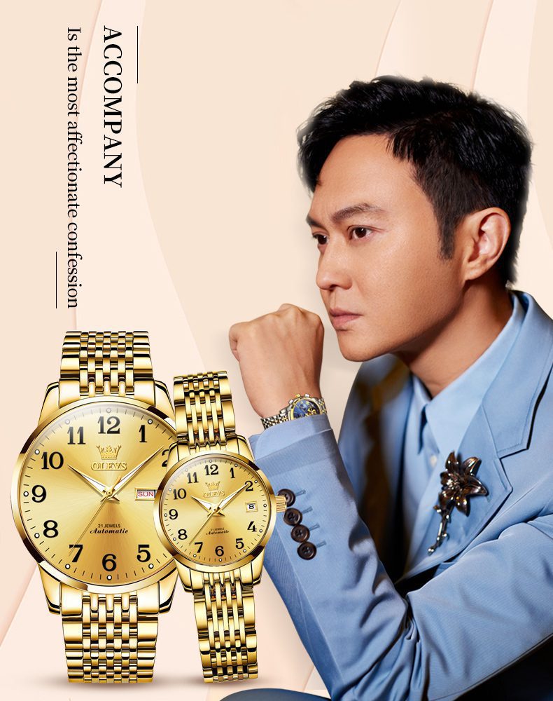 Olevs Couple Watch 6666