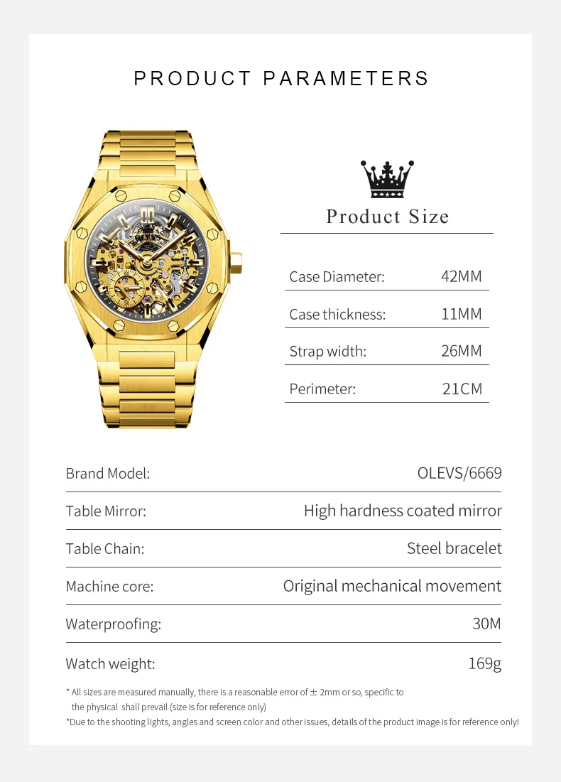 Olevs Men's Watch 6669