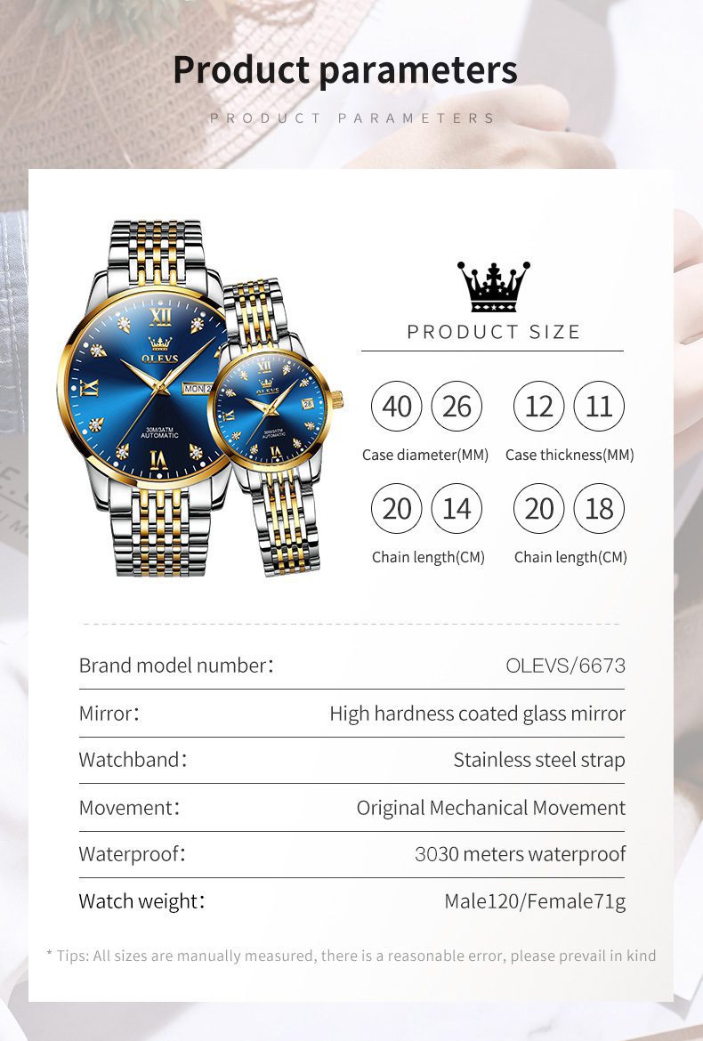 Olevs Men's Watch 6673