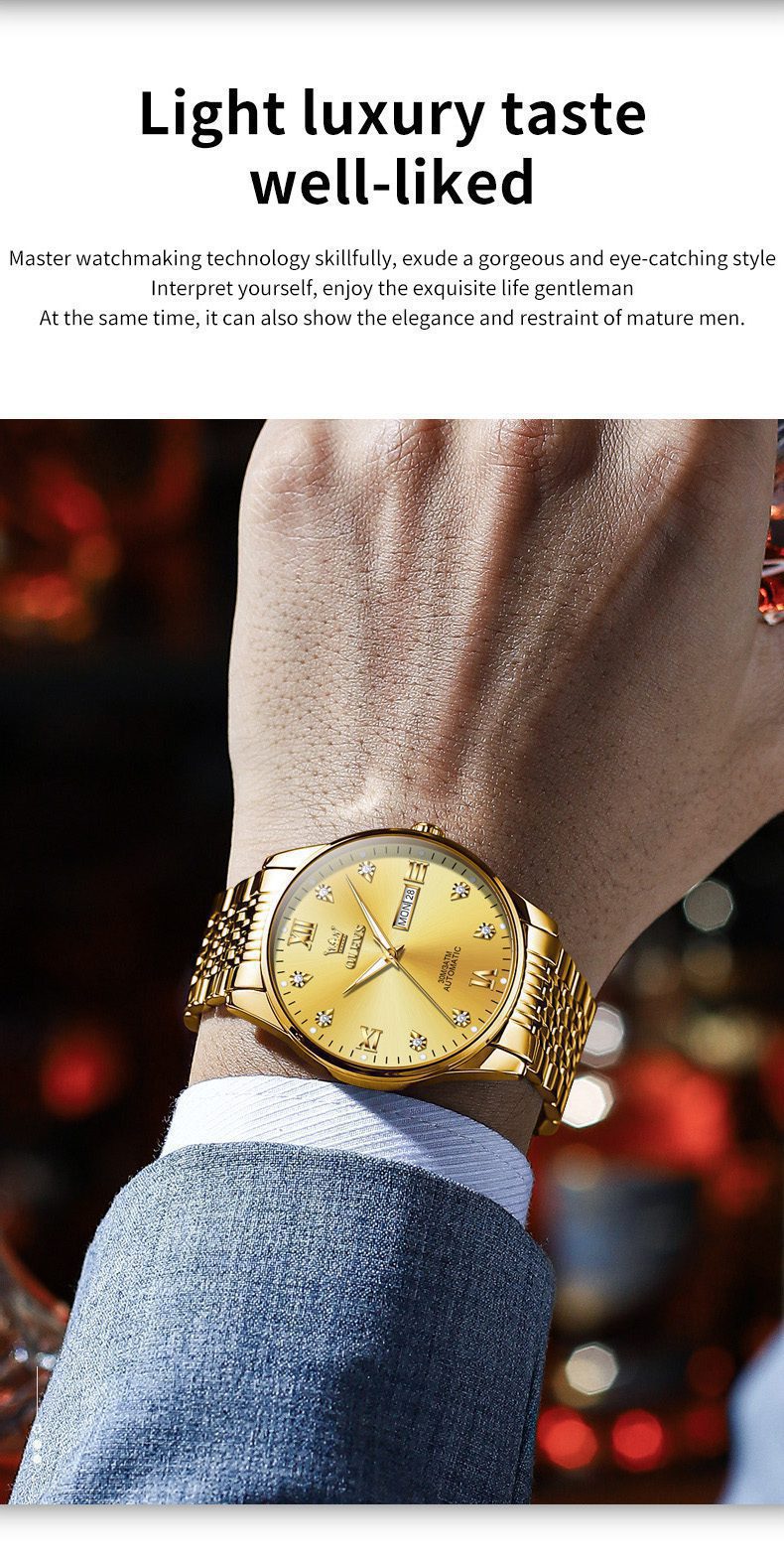 Olevs Men's Watch 6673