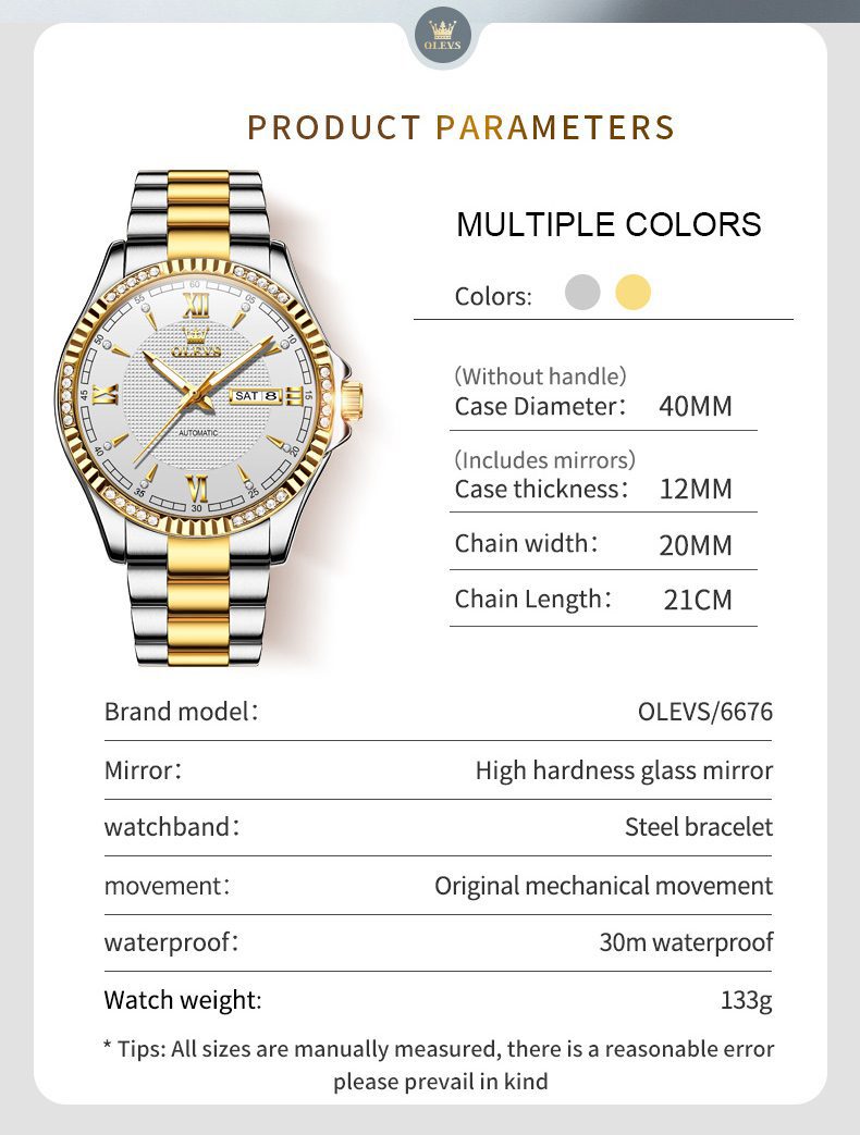 Olevs Men's Watch 6676