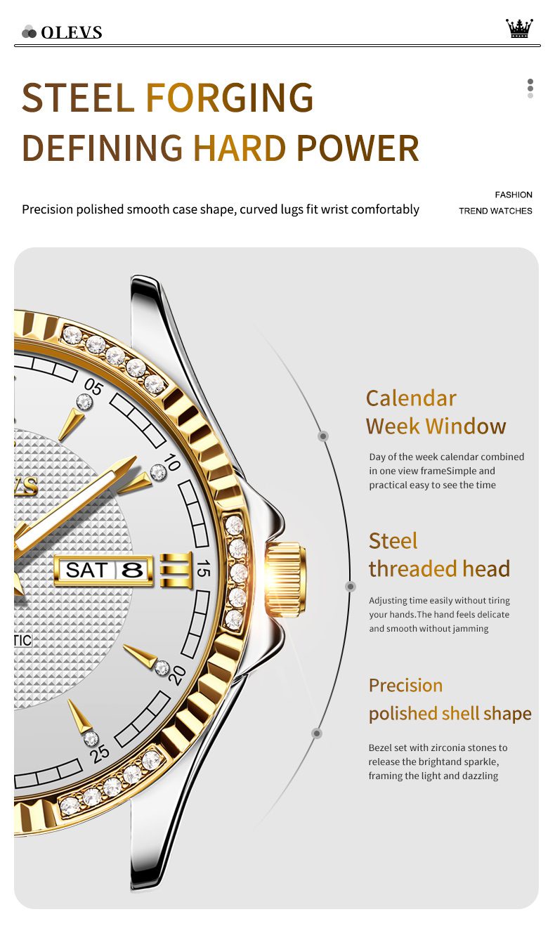 Olevs Men's Watch 6676