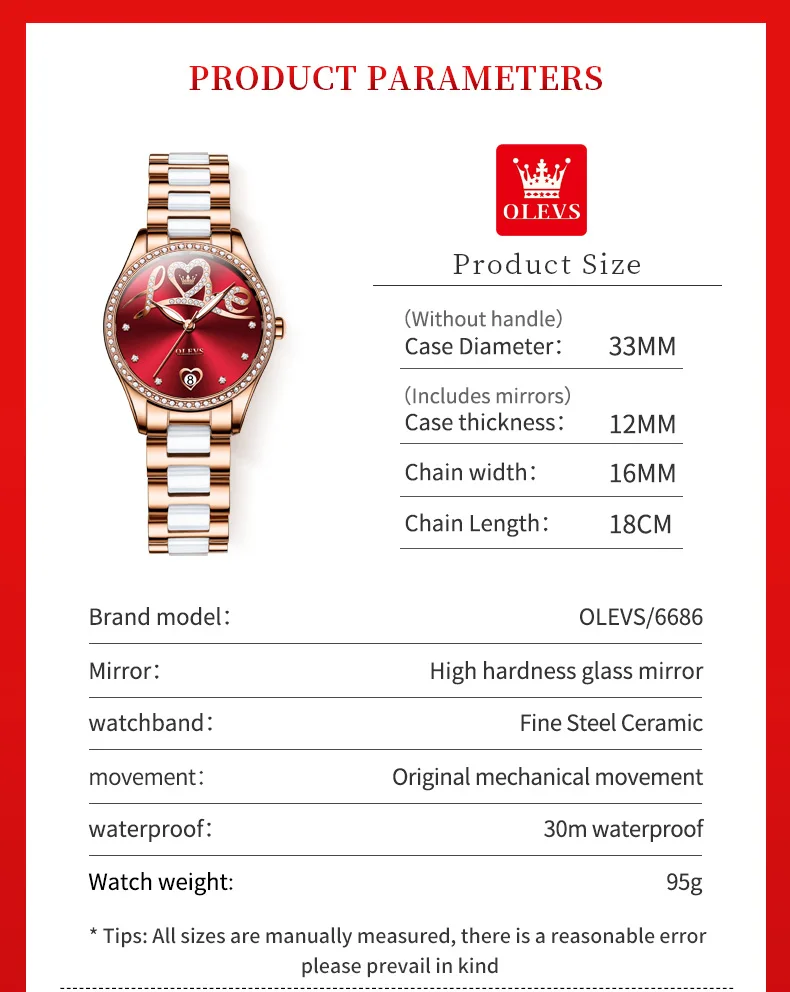 Olevs Women's Watch 6686