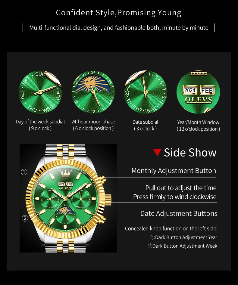 Olevs Men's Watch 6688