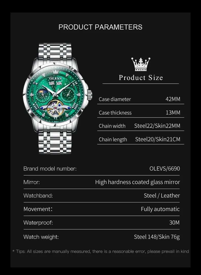 Olevs Men's Watch 6690