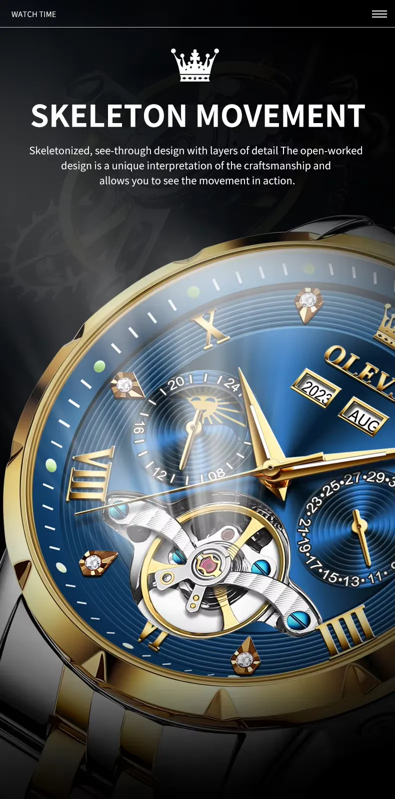 Olevs Men's Watch 6691