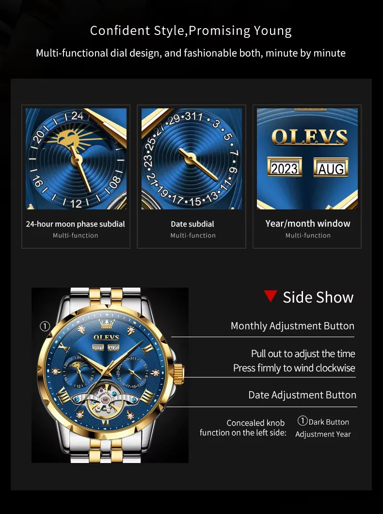 Olevs Men's Watch 6691