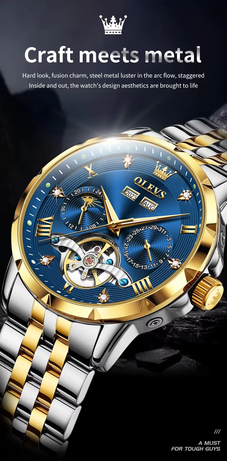 Olevs Men's Watch 6691