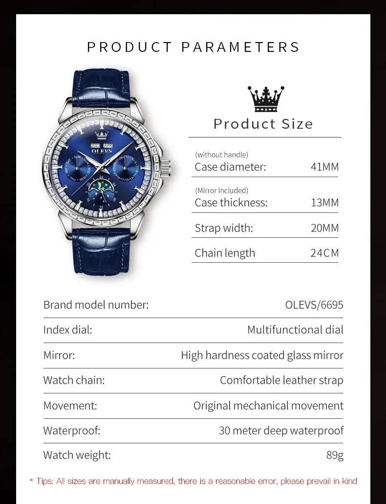 Olevs Men's Watch 6695