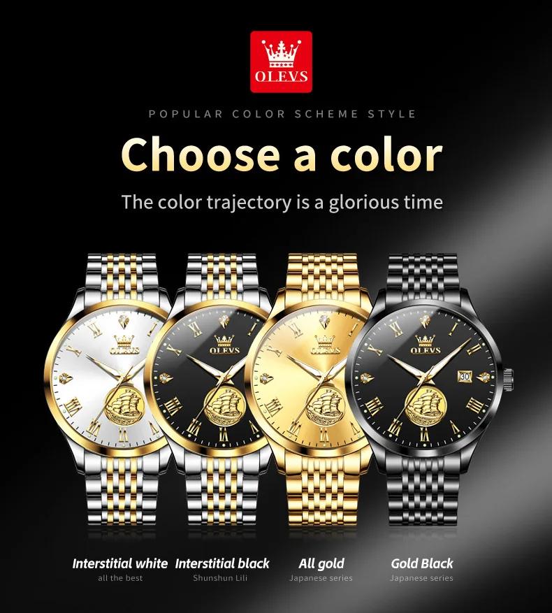 Olevs Men's Watch 6696