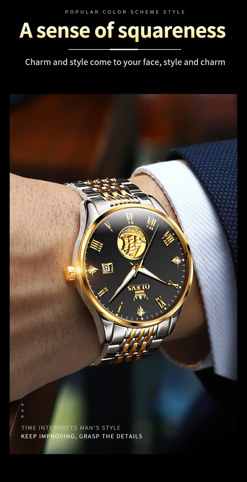 Olevs Men's Watch 6696