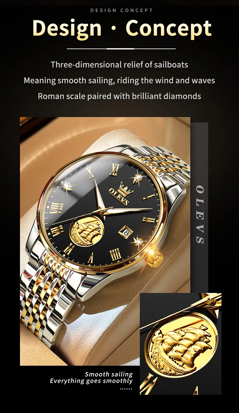 Olevs Men's Watch 6696