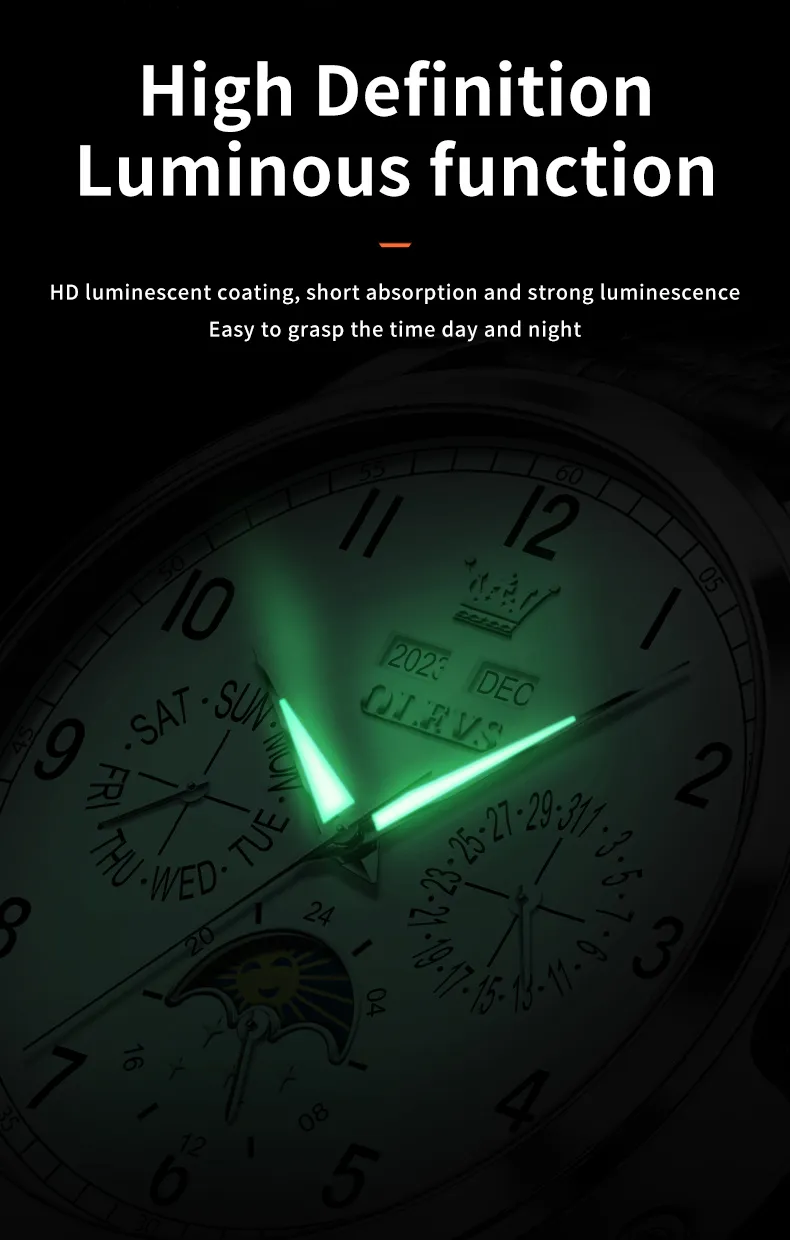 Olevs Men's Watch 6698