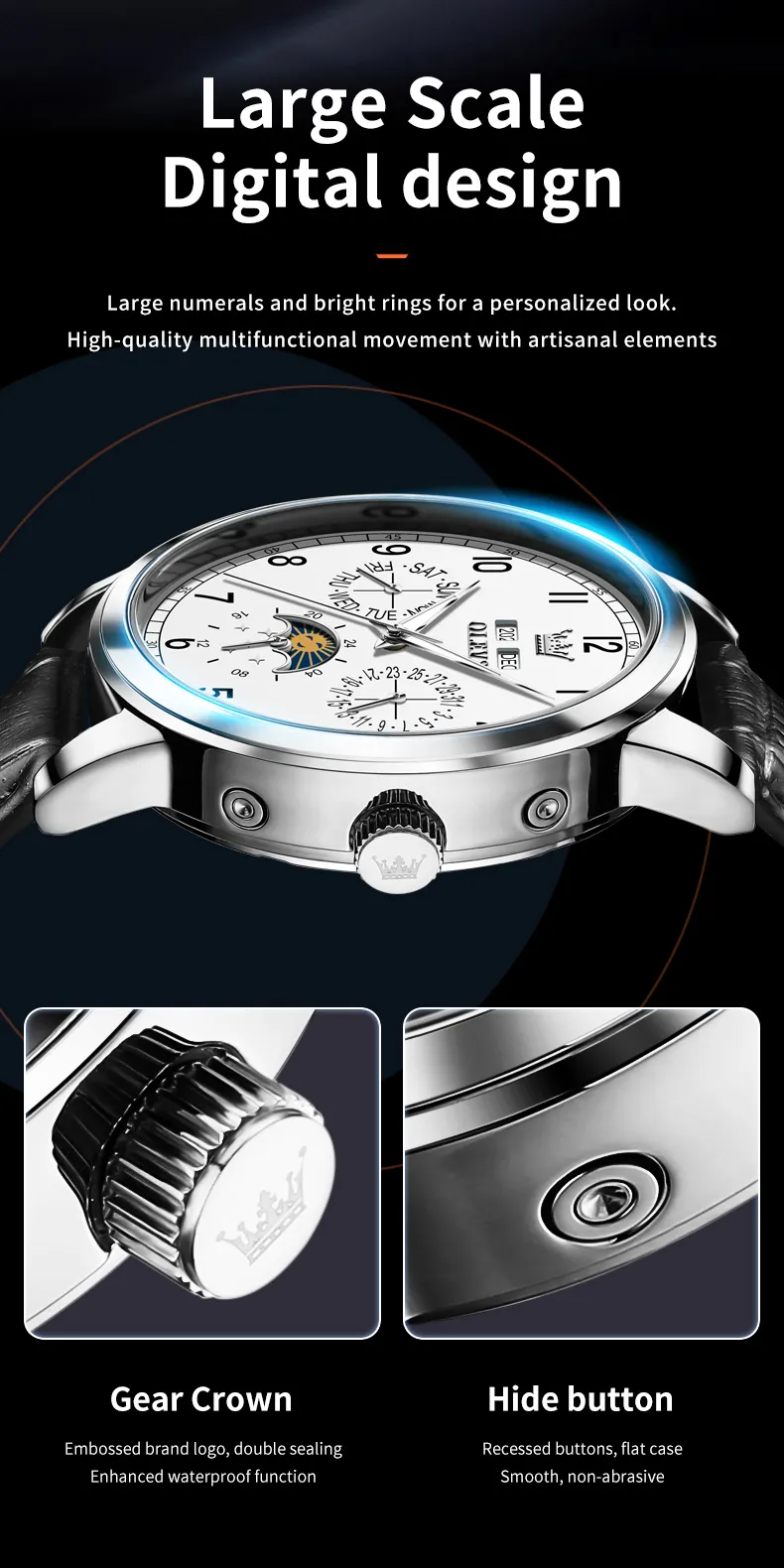 Olevs Men's Watch 6698