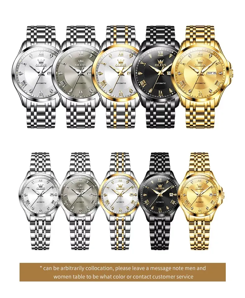 OLEVS Couple Watch 6702