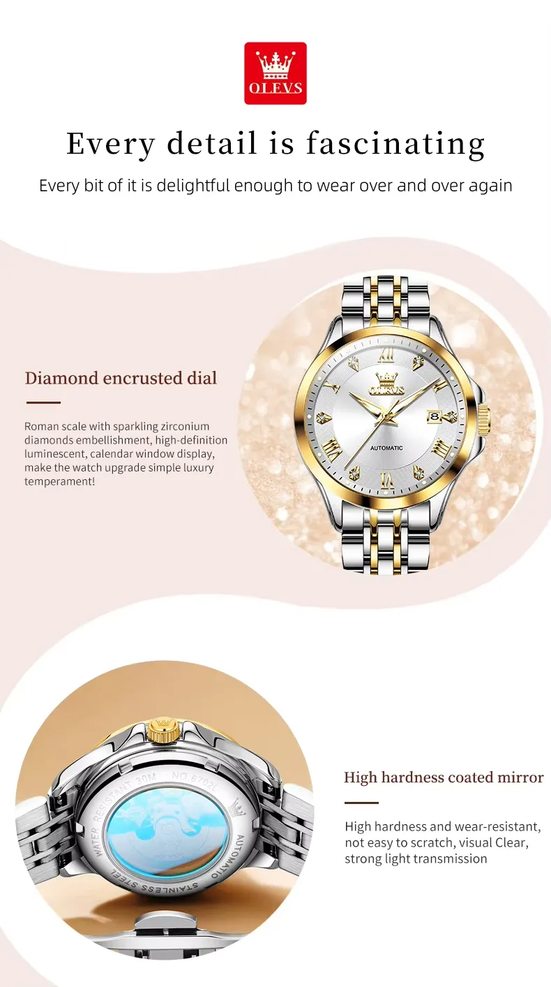 OLEVS Couple Watch 6702