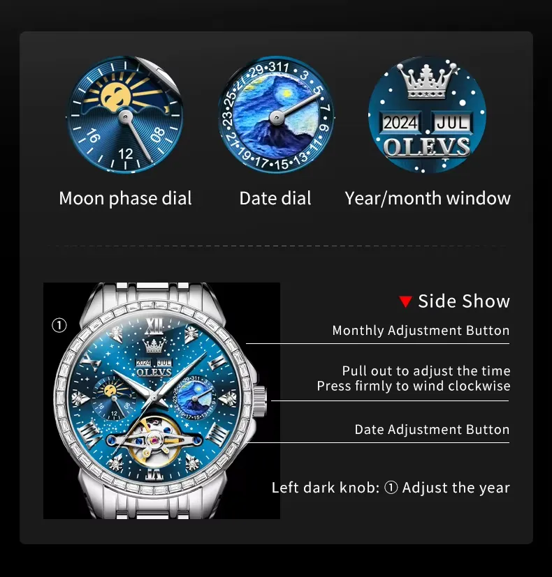 Olevs Men's Watch 6712