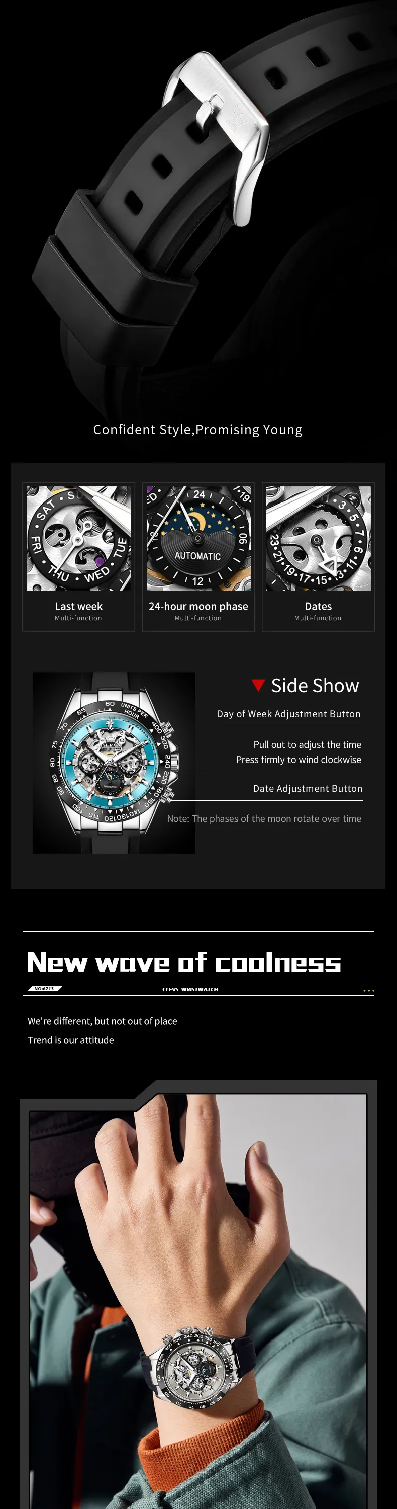 Olevs Men's Watch 6713