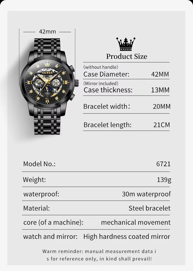 OLEVS Men's Watch 6721
